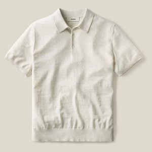 Buck Mason - Natural - Avalon Knit Polo - M/L